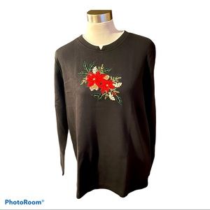 White Stag Sequin Christmas Sweater
Size: Large